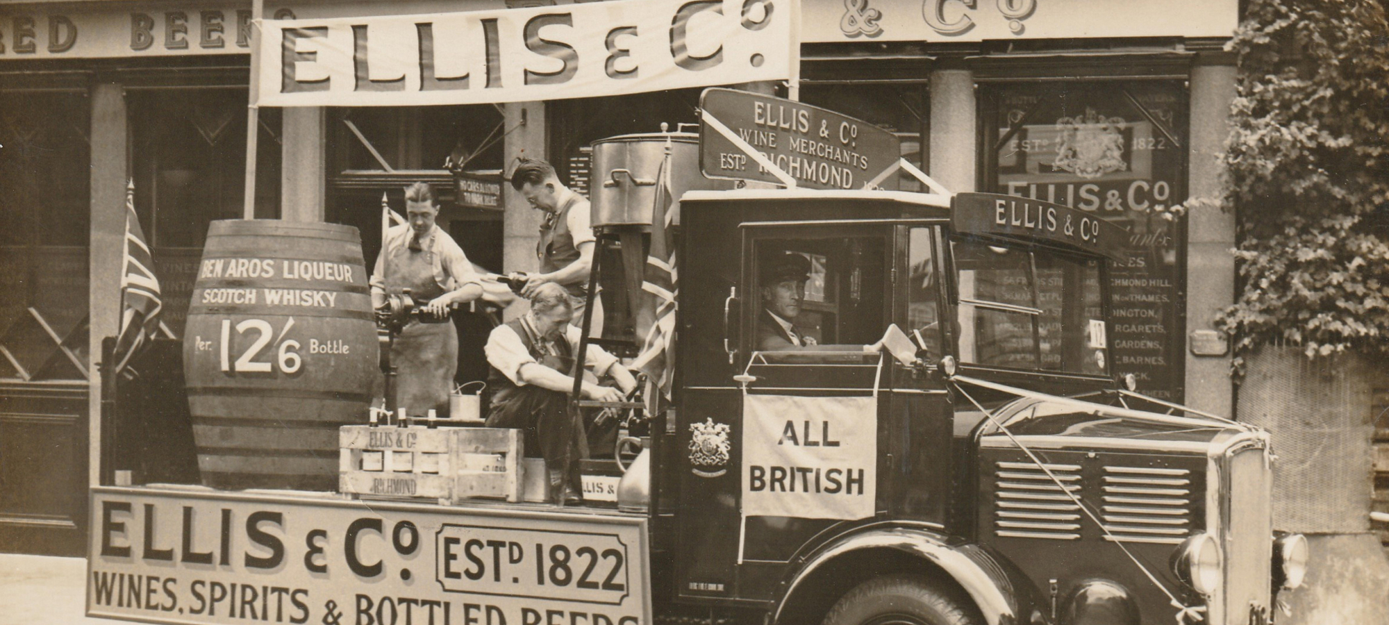 Historic Ellis Wines truck during Richmond Carnival