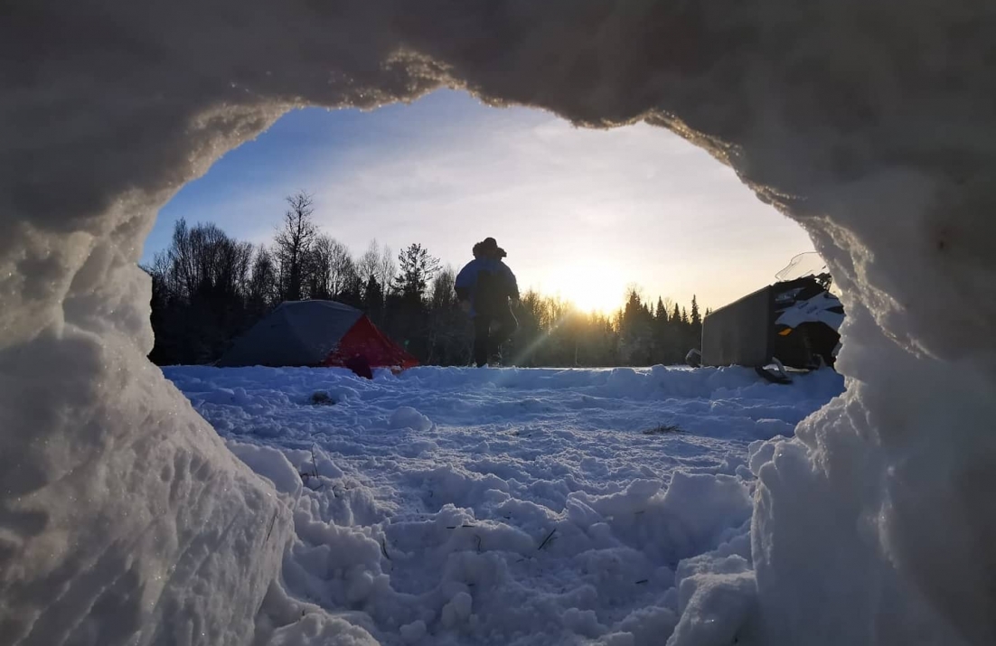 snow hole