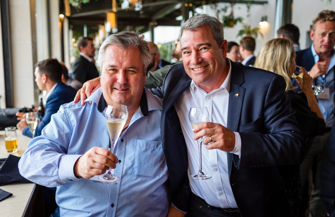 Kai Schubert Schubert Wines (left) Dave Kenny Wairau River (right)