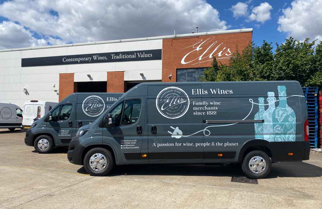 Electric Van infront of Warehouse