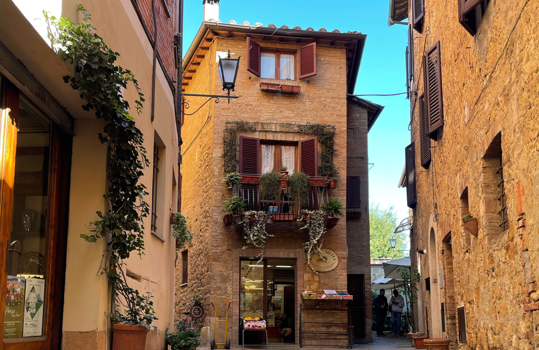 Historic buildings in Montepulciano, Italy