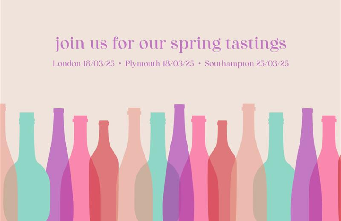 Save the date for out spring wine tastings