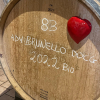 Colombini wine barrel with red heart