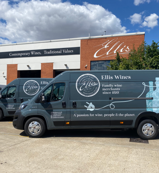 Electric Van infront of Warehouse