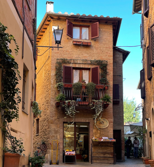 Historic buildings in Montepulciano, Italy