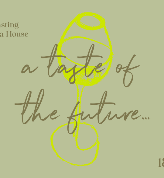 Hand-drawn wine glass "A Taste of the Future" Ellis Wines, Royal Opera House, 18.03.24