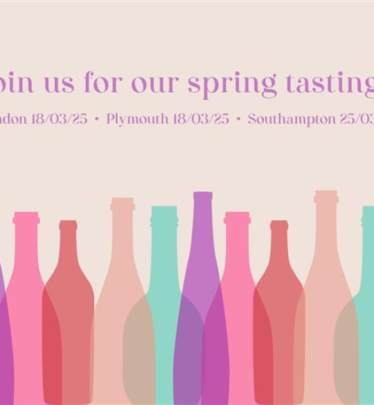 Save the date for out spring wine tastings